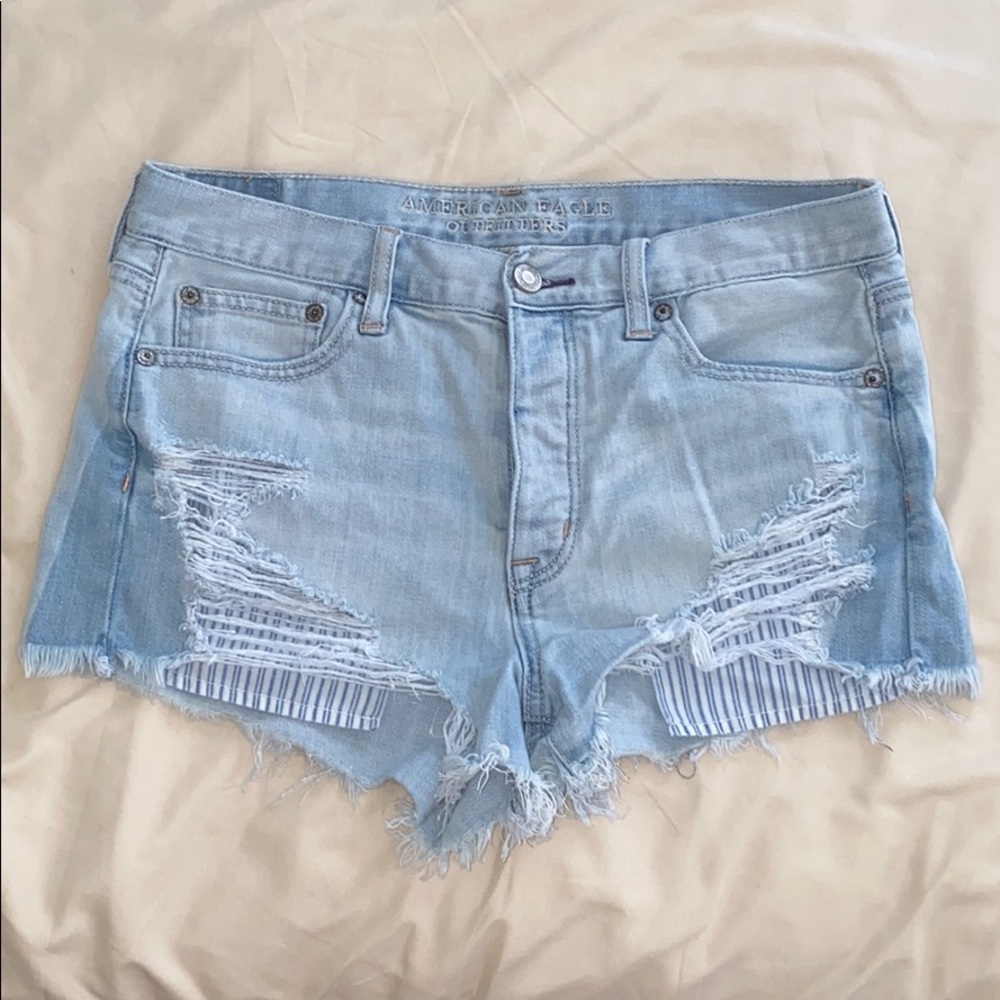 High Rise Festival Striped Pocket Shorts